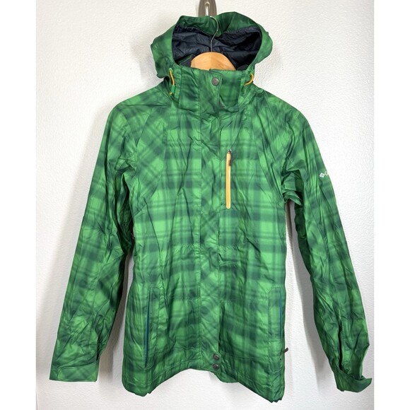 Columbia Ski Jacket Womens S Green Interchange Omni Tech Whirlibird Outer Shell - Picture 6 of 16